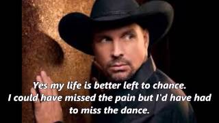 Garth Brooks  The Dance With Lyrics [upl. by Eyma]