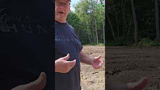 Windrowing a Freshly Tilled Food Plot food plots whitetaildeer [upl. by Nelo]