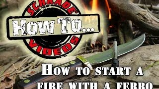 Survival Fire Building  How to Start a Fire with a Ferro  Firesteel Rod  without Matches [upl. by Novets]