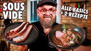 SousVide Garen 💨 Die Grundlagen einfach erklärt  2 Rezepte [upl. by Riffle]