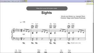 Sights by London Grammar  Piano Sheet MusicTeaser [upl. by Einnob]