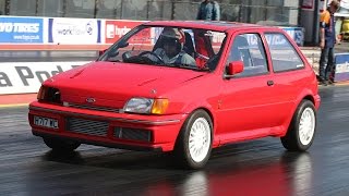 Ford Fiesta AWD Cosworth YB  Drag Racing [upl. by Ahsercel605]