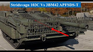 Stridsvagn 103С VS T64B tank armor piercing simulation [upl. by Celka]