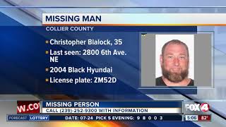 FOUND  The missing man Christopher Blalock from Collier County [upl. by Sicnarf]