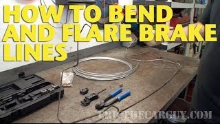 How To Bend and Flare Brake Lines EricTheCarGuy [upl. by Annaeiluj]