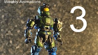 Weekly Animations 3  Mega BloksConstrux Halo Stop Motions [upl. by Dnalevelc]