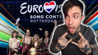 Måneskin  Zitti E Buoni eurovision REACTION [upl. by Alvy90]