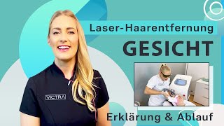 Laserhaarentfernung Gesicht Victrastudio [upl. by Aivatal88]