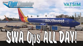 MSFS 2020 Live Real Southwest Ops  Day in the Life of an SWA Pilot  vSWA  PMDG Boeing 737800 [upl. by Aissila]