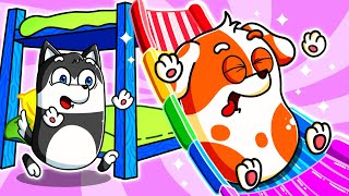 Hoo Doo turns Fear into Creativity Bunk Bed with Rainbow Slide  Hoo Doo Animation [upl. by Shanley]