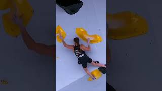 🔥Brooke Raboutou TOP Final Budapest shorts climbing bouldering rockclimbing olympics [upl. by Philippine135]