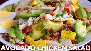 Salads Tasty Avocado Chicken Salad Recipe [upl. by Rubio]