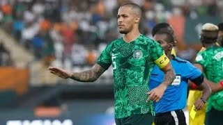 WATCH Nigeria Troos Ekong vs Bafana Bafana Teboho Mokoena celebrations AFCON 2023 [upl. by Tsai905]