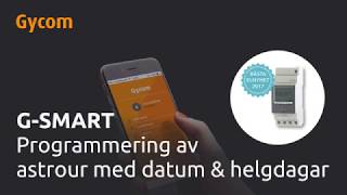 SE  GSmart  Programmering av astrour med datum amp helgdagar [upl. by Mutz]