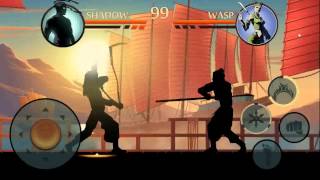 Shadow fight 2 Shadow vs Wasp  Kusarigama  slow motion [upl. by Yk]