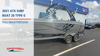 JUST IN 2021 ATX Surf Boat 20 TypeS MarineMax Orlando [upl. by Narf]