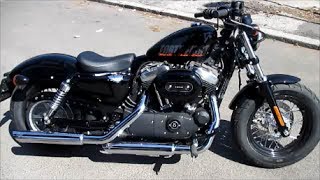 2014 HarleyDavidson Sporster 1200 FortyEight 48 Vance amp Hines pipes [upl. by Yevrah]