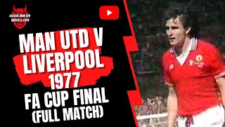 Man Utd v Liverpool 1977 FA Cup Final Full Match [upl. by Alyacim]