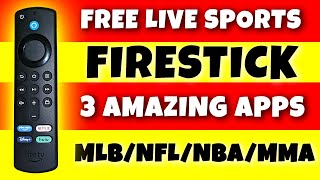 🔥FREE SPORTS ON YOUR FIRESTICK  3 GREAT APPS🔥 [upl. by Anaihsat]