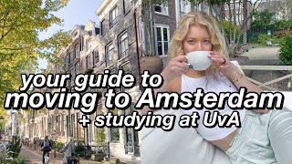 GUIDE TO MOVING TO AMSTERDAM  UvA Media amp Culture Finding Housing Making Friends [upl. by Ralaigh606]