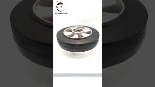 200 industrial elastic rubber on Aluminum Wheels casterswheels rubberwheel [upl. by Maice]