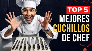 🔪🔥 Los 5 Mejores CUCHILLOS DE CHEF Buenos y BARATOS de Amazon  2024  ✅ Calidad Precio [upl. by Giselle]