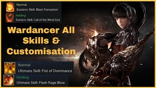 Lost Ark All Wardancer Skills amp CustomisationTripods Gameplay With Timestamp [upl. by Nylorac]