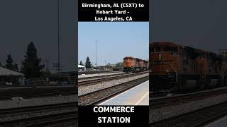 RAILFANNING VIDESO BNSF 8432 WB Q ATGLAC Birmingham AL CSXT to Hobart Yard Los Angeles CA [upl. by Viv239]