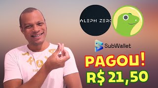 Alephzero pagou a campanha promocional com a Coingecko [upl. by Reinnej]