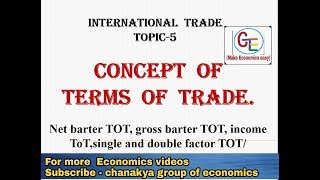 5 concept of terms of trade International trade topic5 [upl. by Noirb819]