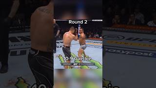 Scoring Justin Gaethje vs Michael Chandler in 1 min shorts ufc justingaethje michaelchandler [upl. by Godliman]