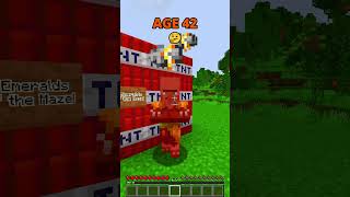 Minecraft How to Escape Crazy Traps at Different Ages🤯はいよろこんで😍 minecraft shorts [upl. by Ainot118]