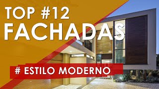 TOP 12 FACHADAS MODERNAS que te Dejarán sin Palabras 🏆🏠 ¡Las 12 Fachadas Modernas más Increíbles [upl. by Ayatahs]