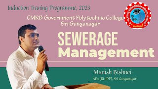 Sewerage Management By AEn Manish Bishnoi [upl. by Sudaorb]