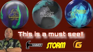 Storm Summit Ascent Bowling Ball Comparison [upl. by Ensign]