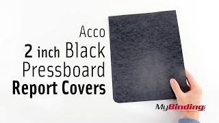 Acco 2 inch Black Pressboard Report Covers [upl. by Drofnelg]