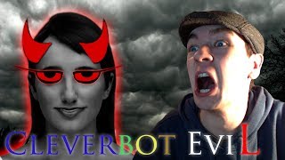 Cleverbot Evie  SHE KNOWS MY REAL NAME  Evie is EviL [upl. by Eidolem]