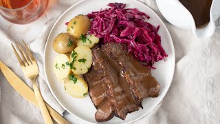 Classic German Sauerbraten Recipe [upl. by Eittel92]