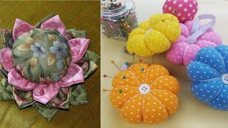 DIY🥰PORTA Alfileres Con RETAZOS DE TELA [upl. by Alikam]