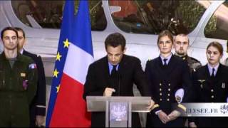 Voeux de NSarkozy aux Armées pour lannée 2011 [upl. by Yelrebmyk]