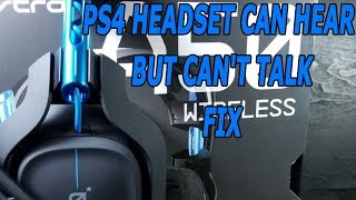 ps4 mic not working but i can hear fix HD look at description [upl. by Tezil579]