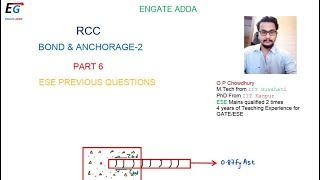 RCC  ESE Solution Part 6 Bond amp AnchorageII For GATEESESSC JE amp other Exams [upl. by Ynattyrb]