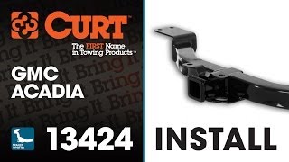 Trailer Hitch Install CURT 13424 on GMC Acadia [upl. by Nwahsirhc]