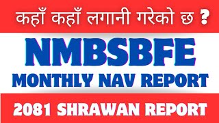 NMB Saral Bachat FundE  2081 Shrawan Monthly NAV Report  NMBSBFE [upl. by Kensell]