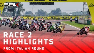 HIGHLIGHTS from Race 2 at Cremona 🚀  2024 ItalianWorldSBK 🇮🇹 [upl. by Bremser]