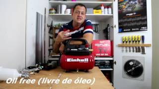 Review Compressor de ar Einhell THAC 1906 OF [upl. by Nanis628]