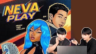 Megan Thee Stallion  Neva Play feat RM RM님의 피쳐링 미친 보이스 🔥  Reaction Korean  ENG SPA POR [upl. by Llerrut710]