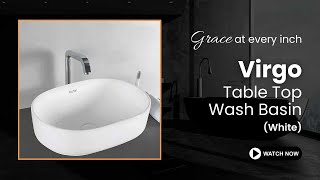 Best Table Top Wash Basin Design  Virgo Counter Top Ceramic Wash Basin  Ruhe Wash Basin [upl. by Lail]