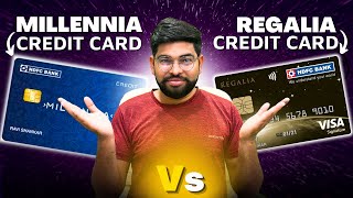 HDFC Millennia Vs Regalia Credit Card  HDFC Millennia Vs Regalia  Detailed Comparison [upl. by Medlin464]