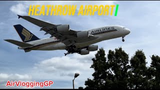 Surprised visit London Heathrow Airport Plane Arrivals ✈️AirVloggingGP [upl. by Enenaj]